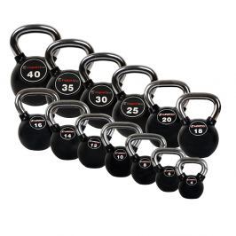 Zestaw hantli gumowanych inSPORTline Kettlebell 4-40 kg