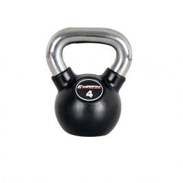 Hantla gumowana inSPORTline Kettlebell 4 kg