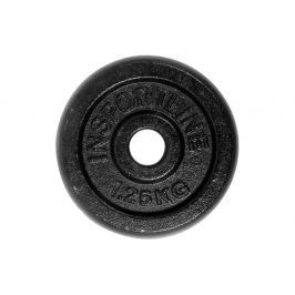 Stalowe obciążenie talerz do sztangi 30mm inSPORTLine Blacksteel 1,25 kg