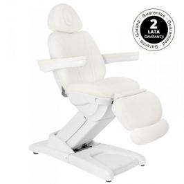 FOTEL KOSMETYCZNY ELEKTR. AZZURRO 872 4 SILN. BIAŁY