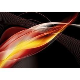 Abstrakcja. Abstract background in red - fototapeta
