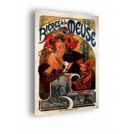 Biéres de la meuse - Alfons Mucha - obraz na płótnie
