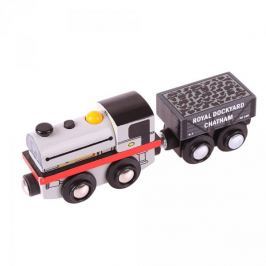 Lokomotywa z wagonem Peckett