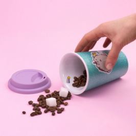 Kubek ceramiczny podróżny Pusheen
