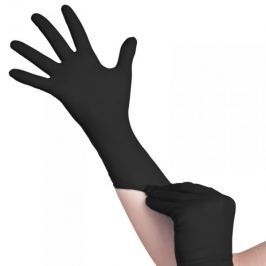 JEDNORAZOWE RĘKAWICZKI BLACK NITRYLOWE L