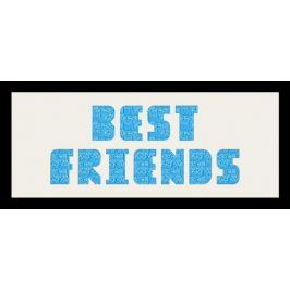 BEST FRIENDS - Rama drewniana czarna 76,5x30,5 cm