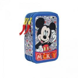 Piórnik potrójny z wyposażeniem Myszka Miki Mickey Mouse Disney