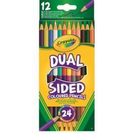 DWUSTRONNE KREDKI OŁÓWKOWE 12SZT CRAYOLA
