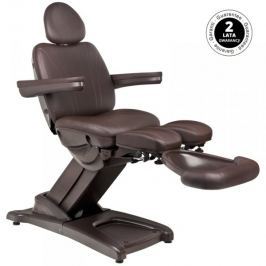 FOTEL KOSMETYCZNY ELEKTR. AZZURRO 872s PEDI-PRO BRĄZOWY