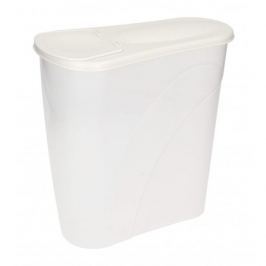 Dozownik / Pojemnik plastikowy na żywność PLAST TEAM PŁATKI BIAŁY 3,2 l