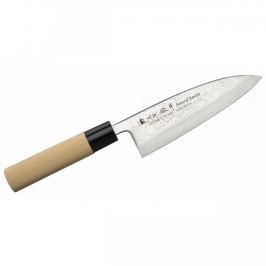 Nóż japoński deba do filetowania ze stali nierdzewnej SATAKE NASHIJI NATURAL KREMOWY 15,5 cm