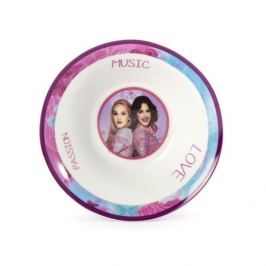 Miska / Salaterka dla dzieci porcelanowa DISNEY VIOLETTA PASSION MUSIC LOVE BIAŁA 0,4 l