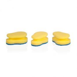 Gąbki / Zmywaki kuchenne do mycia naczyń TESCOMA CLEAN KIT ŻÓŁTE 3 szt.