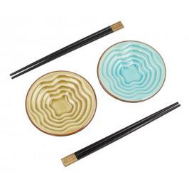 Zestaw do sushi BLUE AND BROWN (4 el.)