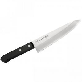Nóż szefa kuchni ze stali nierdzewnej TOJIRO A-1 CZARNY 18 cm