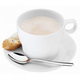 Filiżanka do kawy i herbaty ceramiczna ze spodkiem WMF BARISTA BIAŁA 225 ml