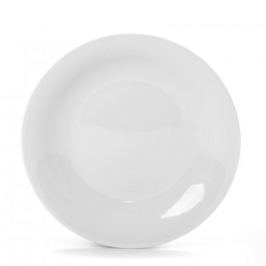 Talerz deserowy porcelanowy LUBIANA ETO BIAŁY 18,5 cm