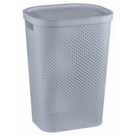 Brudownik / Kosz na pranie i bieliznę plastikowy CURVER INFINITY WYSOKI SZARY 59 l