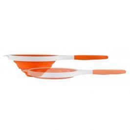 Cedzak / Durszlak silikonowy składany KLEO POMARAŃCZOWY 19 cm