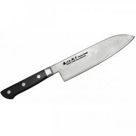 Nóż santoku ze stali nierdzewnej SATAKE DAICHI DAMASCUS CZARNY 18 cm