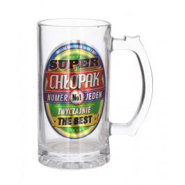 Kufel do piwa szklany PAN DRAGON SUPER CHŁOPAK 0,5 l