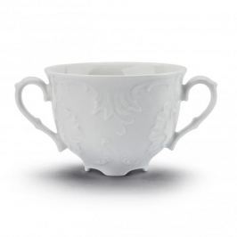 Bulionówka porcelanowa ĆMIELÓW ROCOCO BIAŁA 330 ml