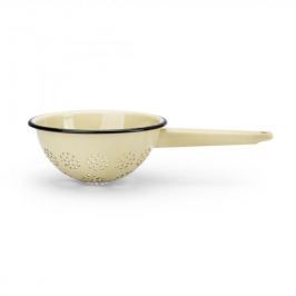 Cedzak / Durszlak emaliowany STRAINER KREMOWY 17 cm
