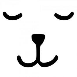 Naklejka na ścianę ozdobna DEKOSIGN BEAR CZARNA