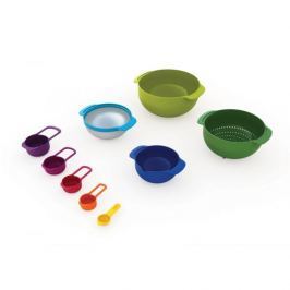 Miski plastikowe z miarkami JOSEPH JOSEPH NEST PLUS WIELOKOLOROWE 9 szt.