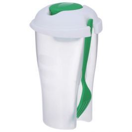 Lunch box / Pojemnik na sałatkę plastikowy z widelcem EXCELLENT HOUSEWARE 0,8 l