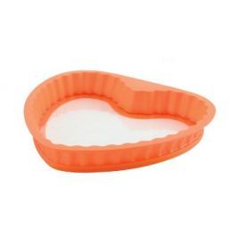 Forma do pieczenia tarty silikonowa ze szklanym spodem SILLINE SERCE 23 cm