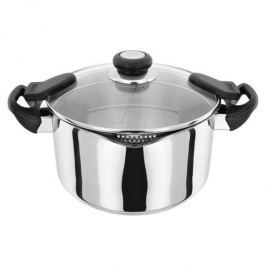 Garnek ze stali nierdzewnej z pokrywką do odcedzania JUDGE VISTA 4,5 l