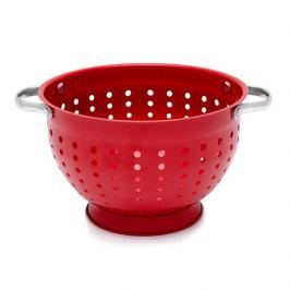 Cedzak / Durszlak metalowy FLORINA NOVIGO CZERWONY 22 cm
