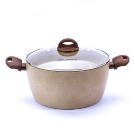 Garnek aluminiowy z pokrywką FLORINA LAVA BEŻOWY 7,5 l